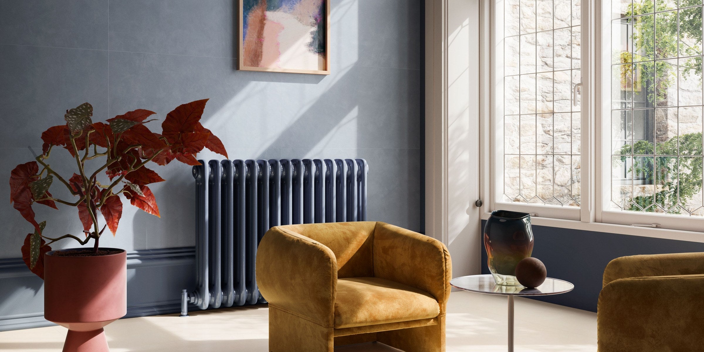 Renkli seramik yüzeylerle salon — Sant'Agostino Insideart