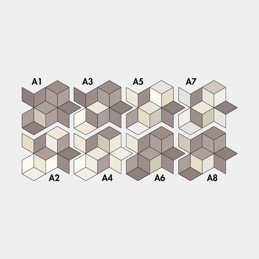 5 Brown (brown + cream & white)