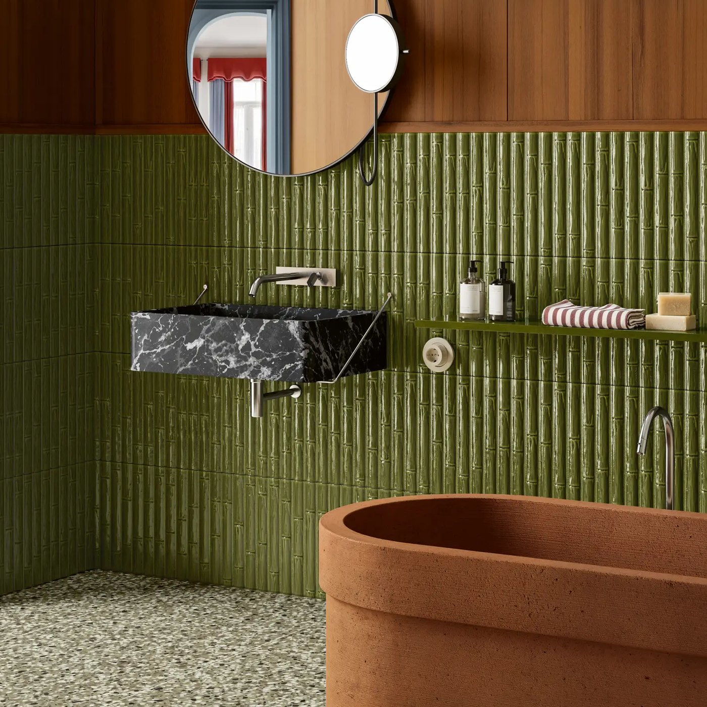 41zero42 Chicco terrazzo görünümlü porselen karo - yüzey dokusu
