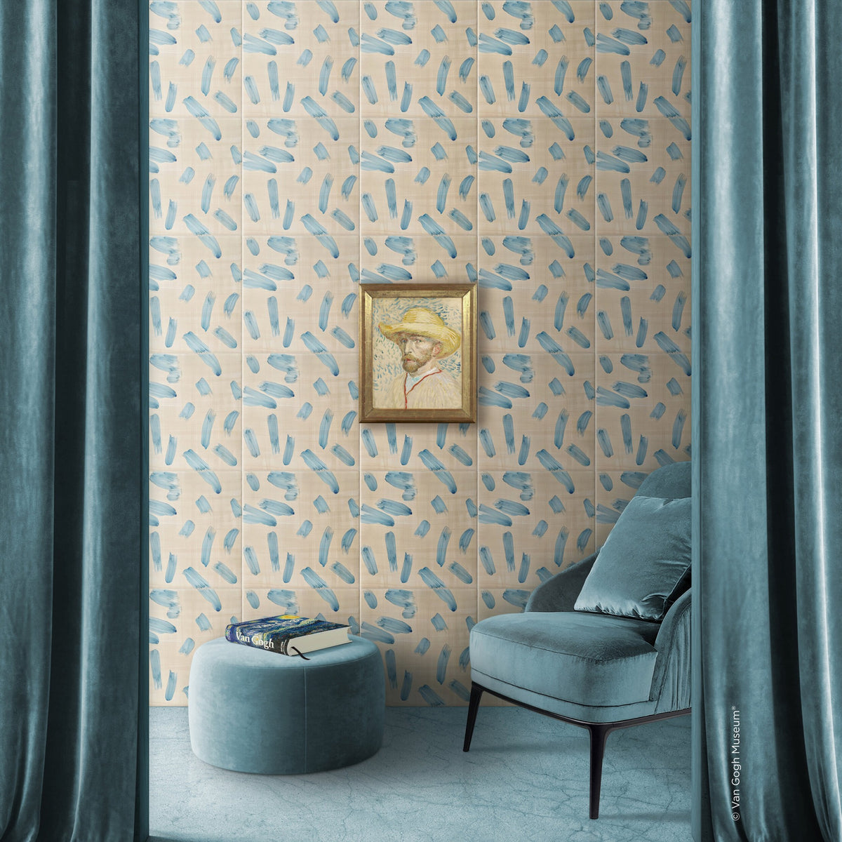 Autoritratto con Cappello di Paglia — 53x53 — Uygulama