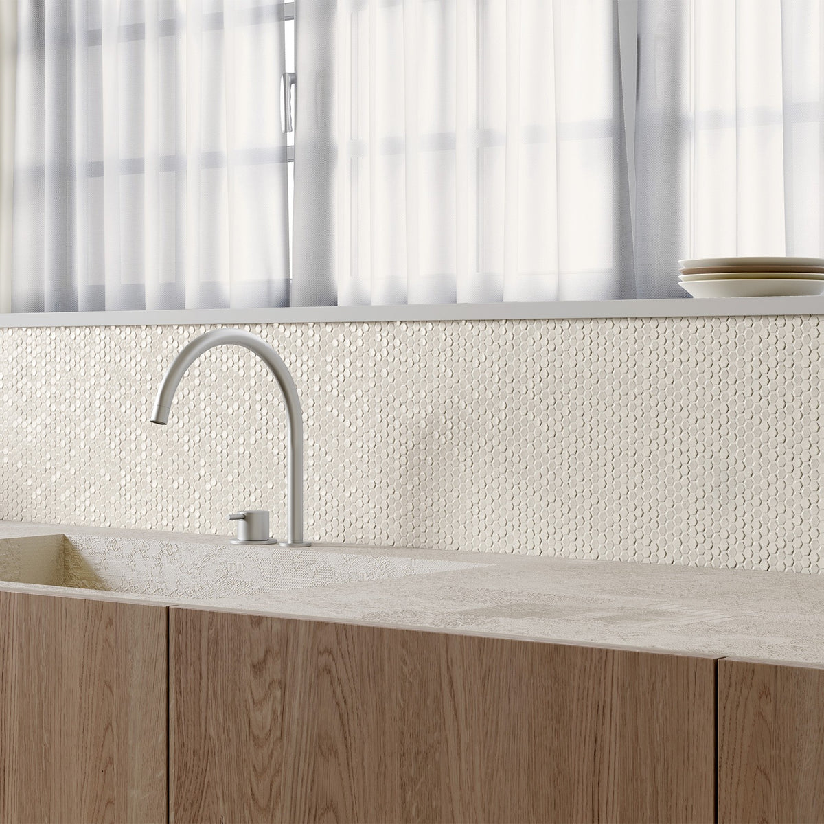Phenomenon Bianco Glossy — Mutina — uygulama görseli