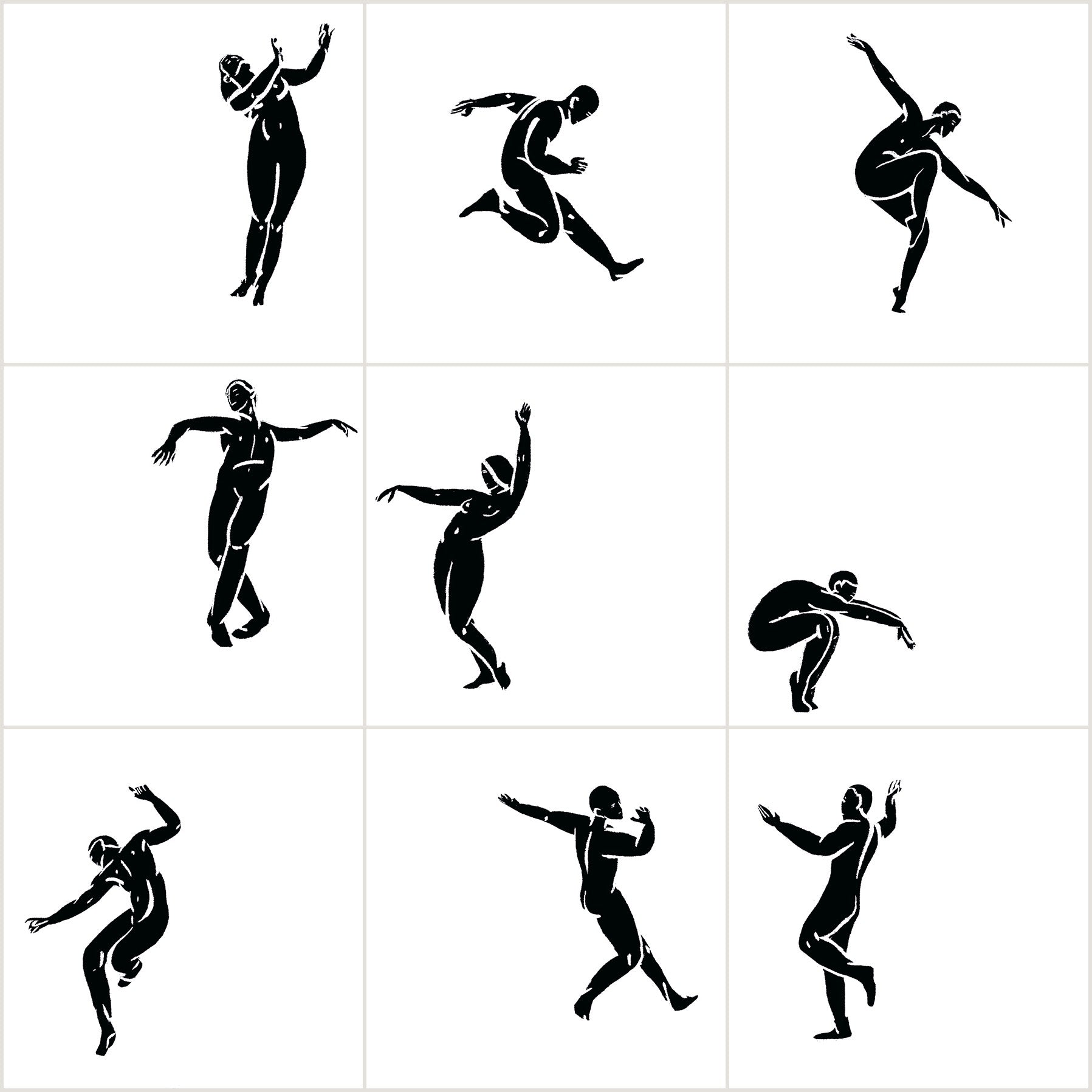 Stories Dance 10×10 cm — dans figürlü desen