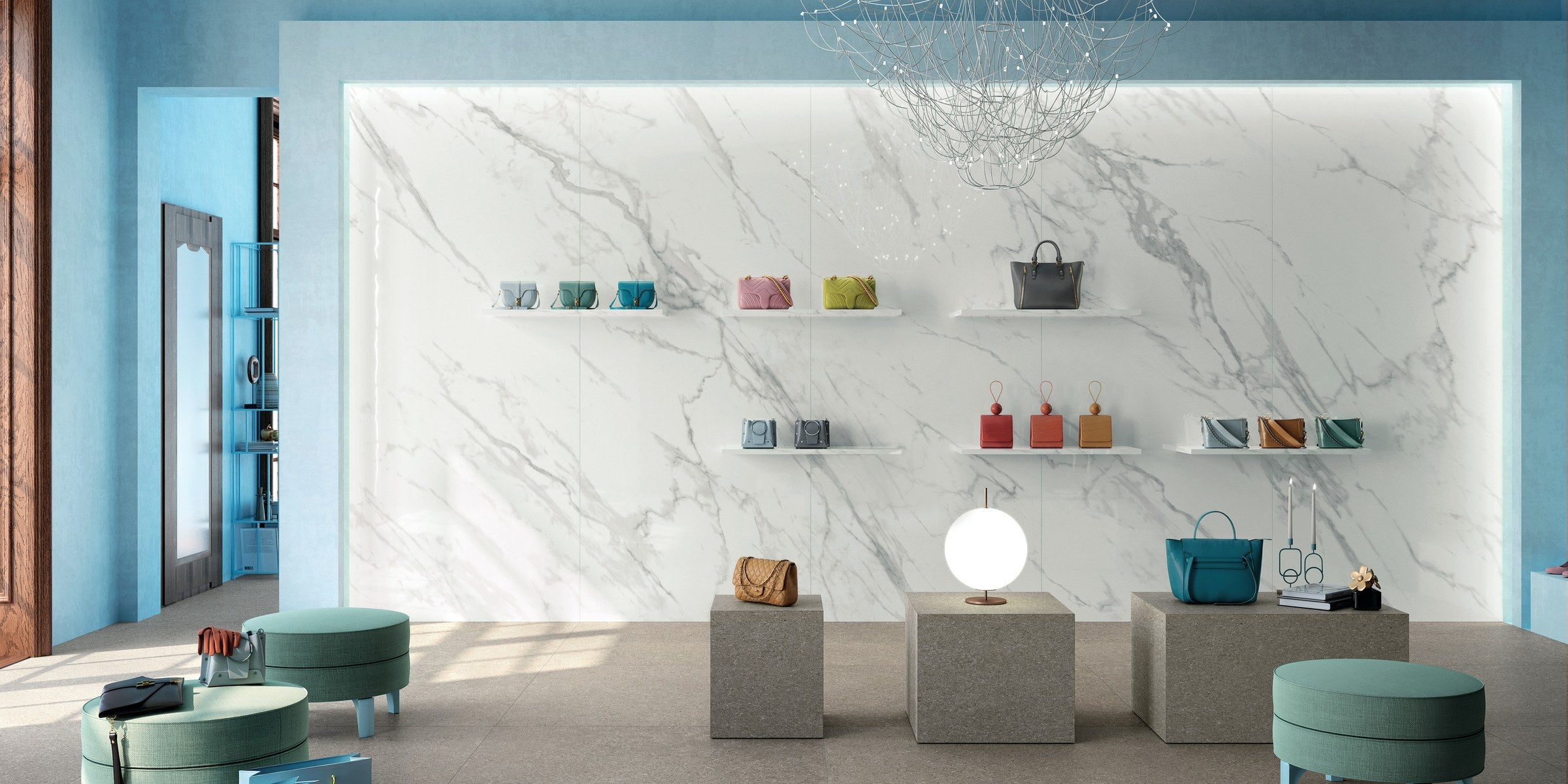 120×280 mermer görünümlü plaka duvar — Mirage Jewels