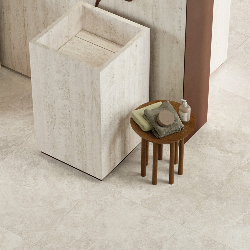 Elysian Travertini EY12 Travertino Pearly Cross — Mirage — Mirage seramik yüzey