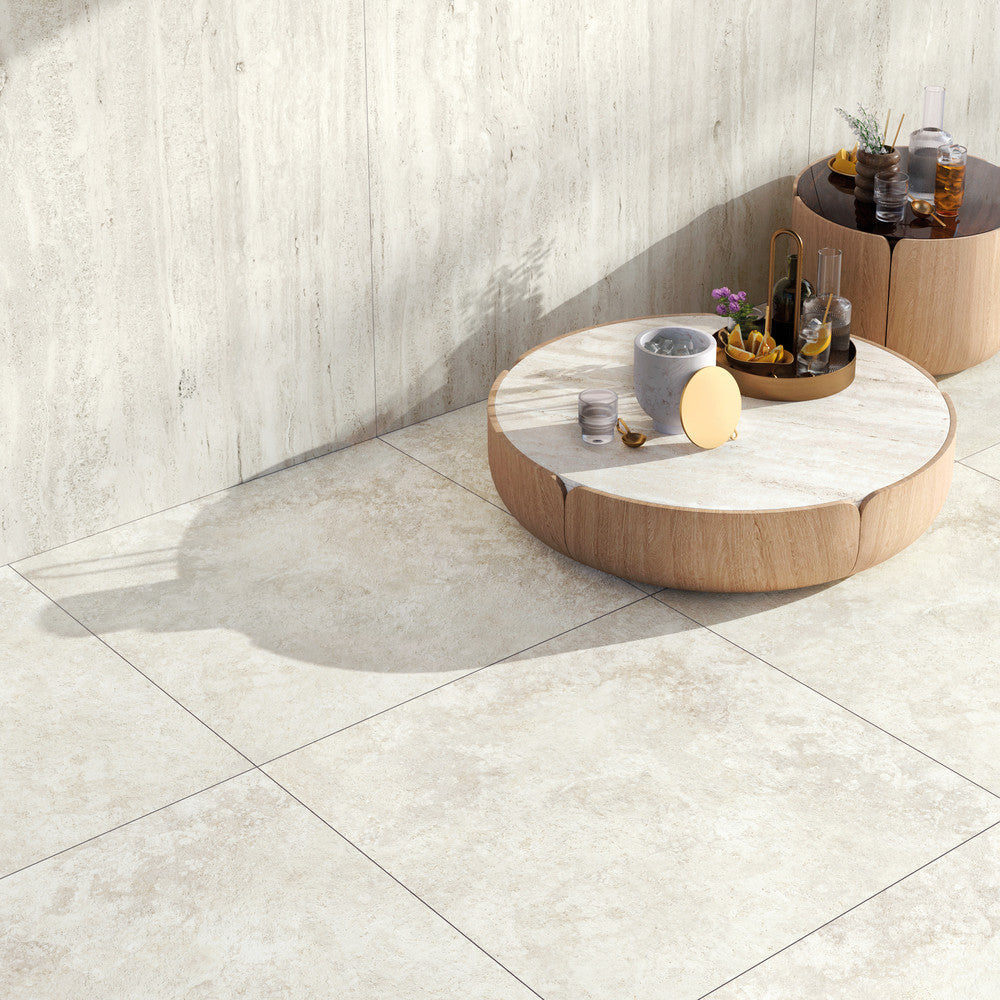 Elysian Travertini EY12 Travertino Pearly Cross — Mirage — Mirage seramik yüzey