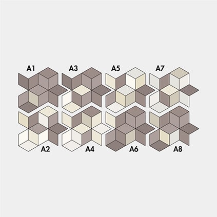 5 Brown (brown + cream & white)
