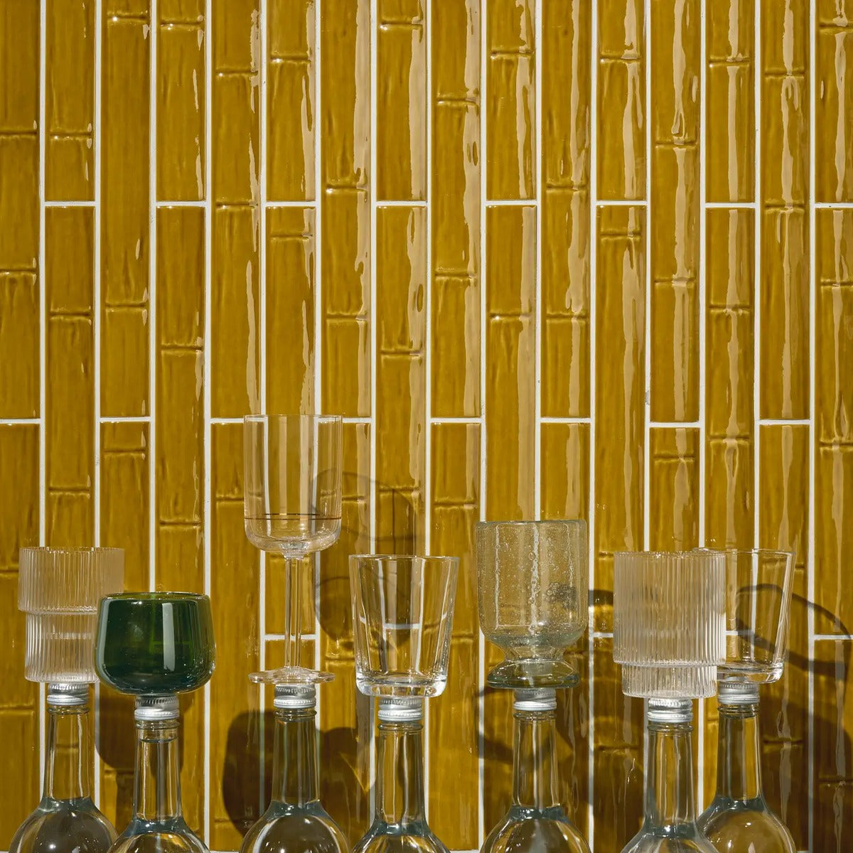 Milano70 Bamboo Gold — duvar detayı