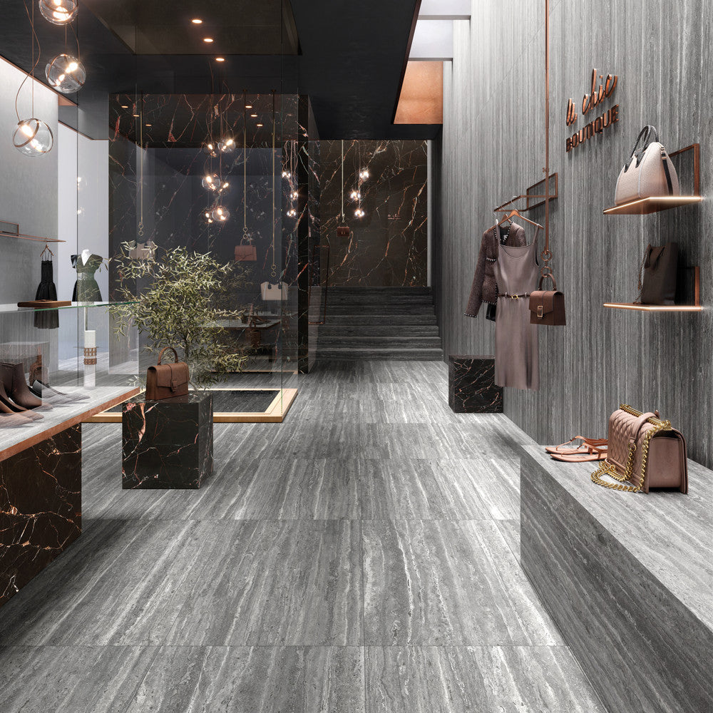 Elysian EY08 Travertino Dark — Mirage — Mirage seramik yüzey