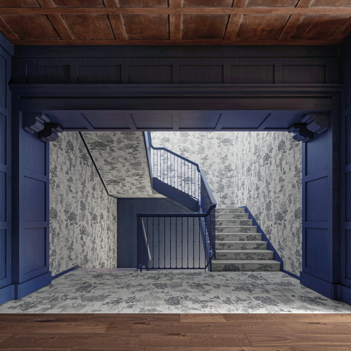 Papier Maison Blue 60x120 Hall