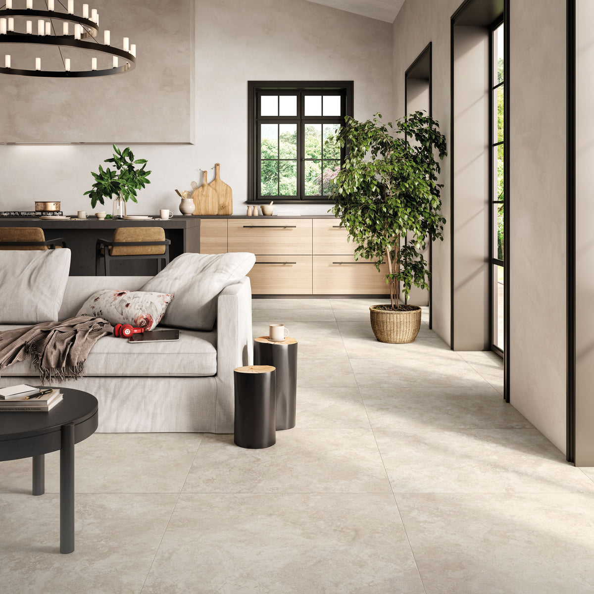 Elysian Travertini EY13 80x80 Living