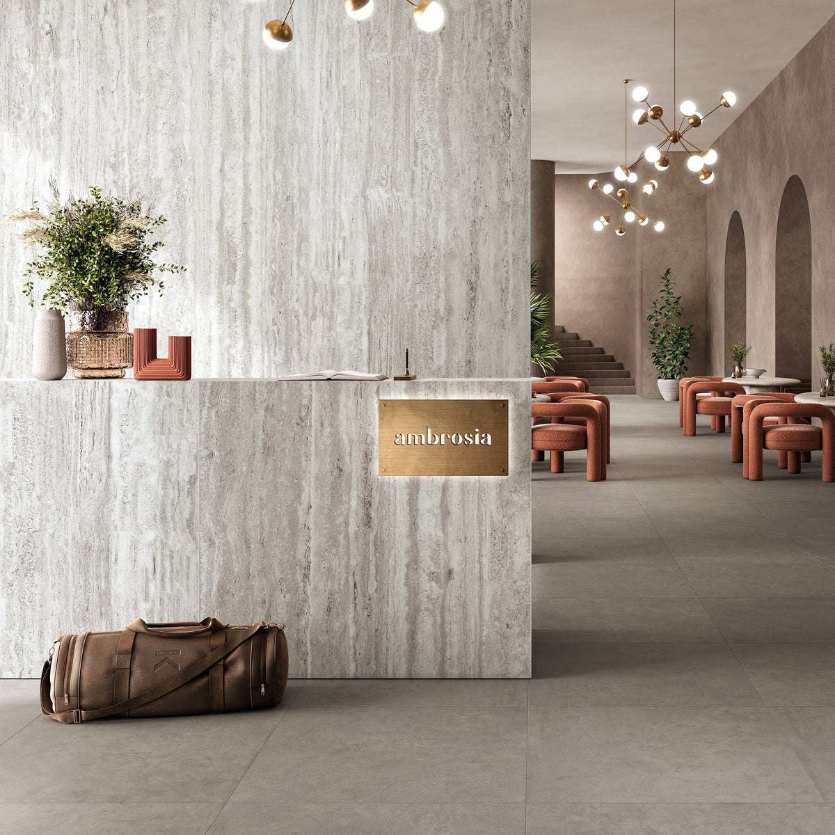 Elysian Travertini EY11 120x278 VV08 80x80 Hall