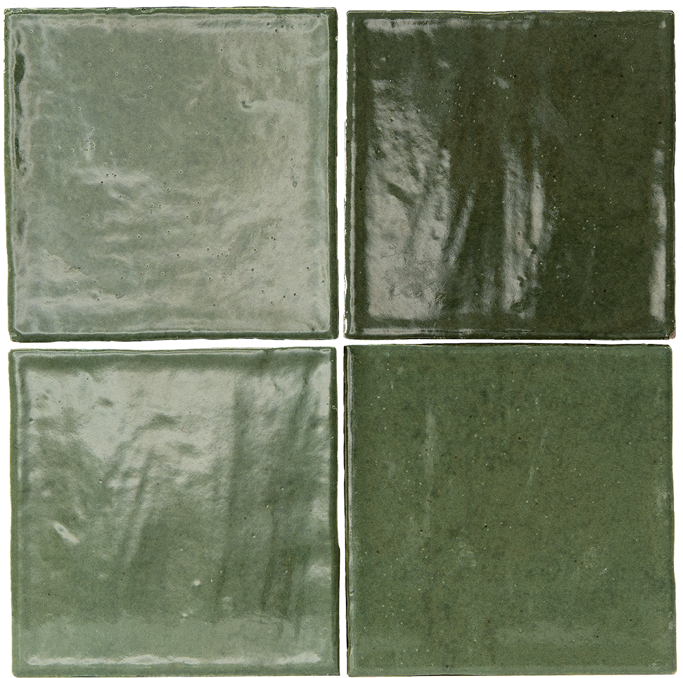 Olive Glossy · 10×10 cm