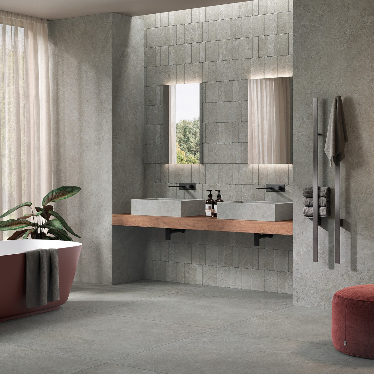 ReStone RS04 120x120 + Soap Bathroom