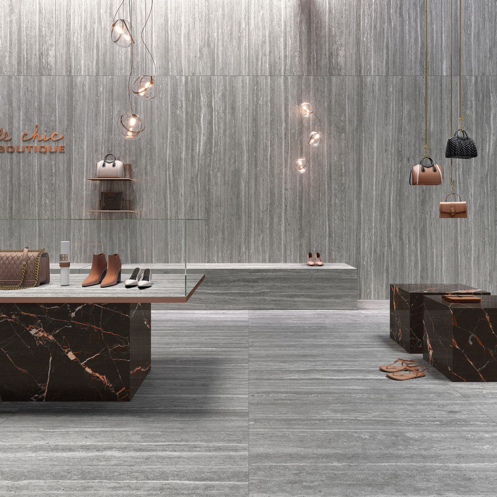 Elysian EY08 Travertino Dark — Mirage — Mirage seramik yüzey
