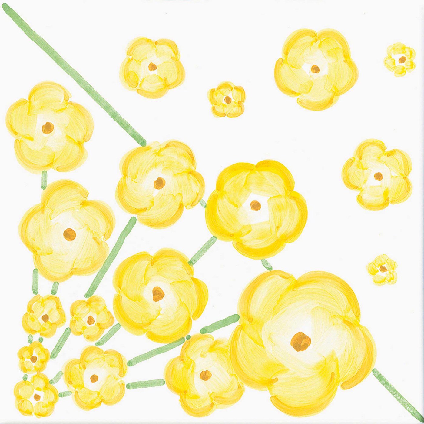 Bouquet — Giardino Fiorito — CeVi — Ceramica CeVi seramik yüzey