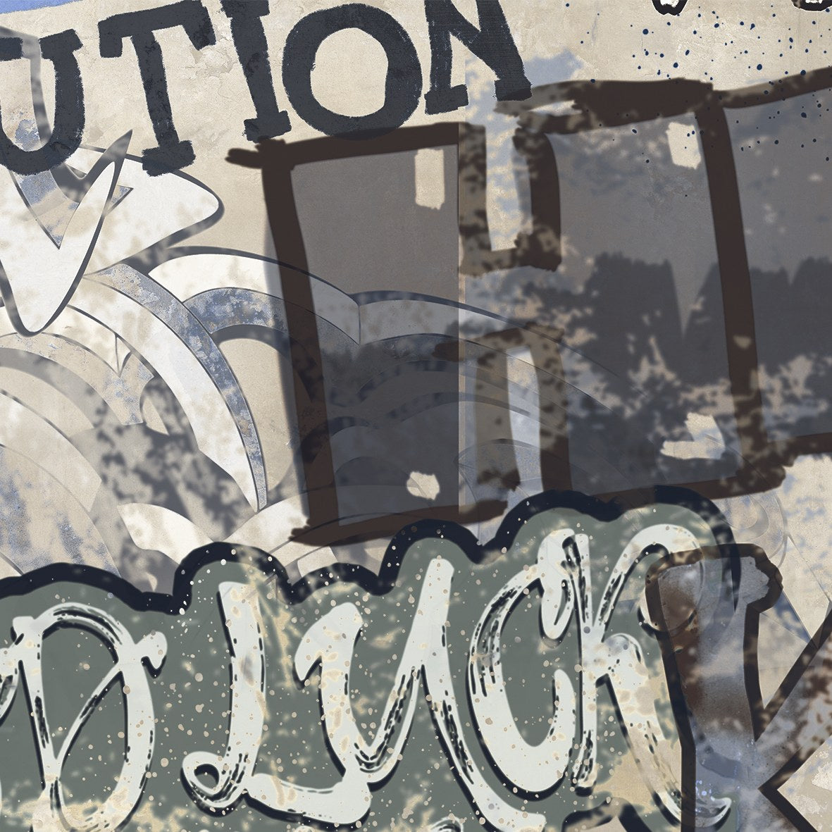 Graffiti Beige