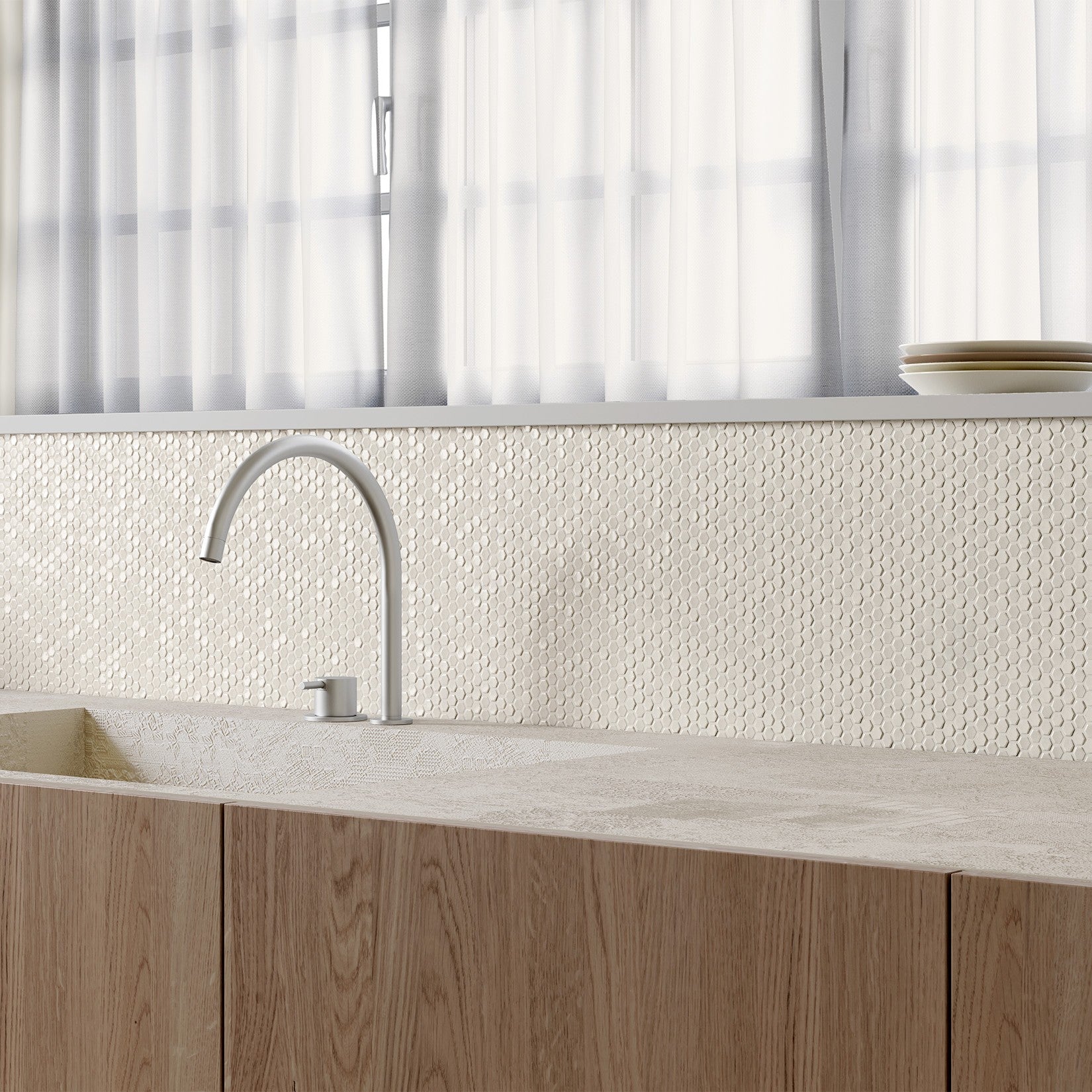 Phenomenon Bianco Glossy — Mutina — uygulama görseli