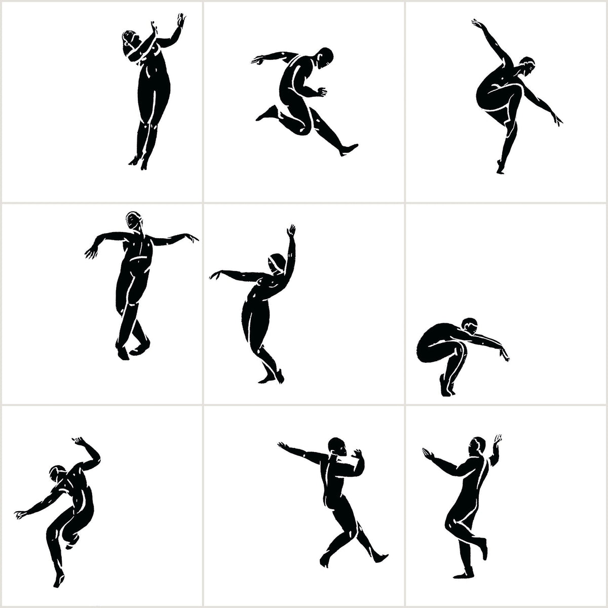 Stories Dance 10×10 cm — dans figürlü desen